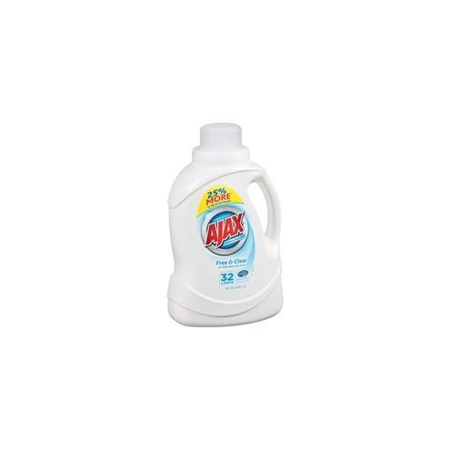 AJAX Free/Clear Liquid Laundry Detergent - 49.7 fl oz (1.6 quart) - 1 Each - Clear