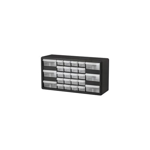 Akro-Mils 26-Drawer Plastic Storage Cabinet - 26 Compartment(s) - 10.3" Height x 20" Width x 6.4" Depth - Black - Polymer, Plastic - 1Each
