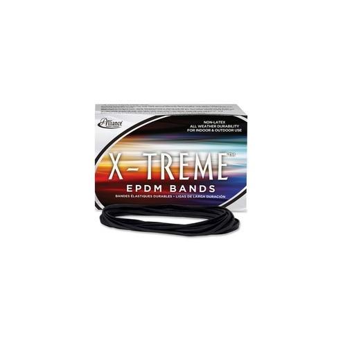 Alliance Rubber 02004 X-treme Rubber Bands - Non-Latex - 7" x 1/8" - Archival Quality - 1 lb Box - 175 Bands - EPDM Rubber - Black