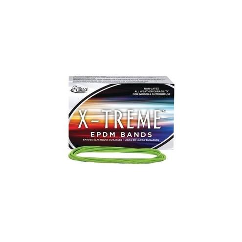 Alliance Rubber 02005 X-treme Rubber Bands - Non-Latex - 7" x 1/8" - Archival Quality - 1 lb Box - 175 Pack - EPDM Rubber - Lime Green