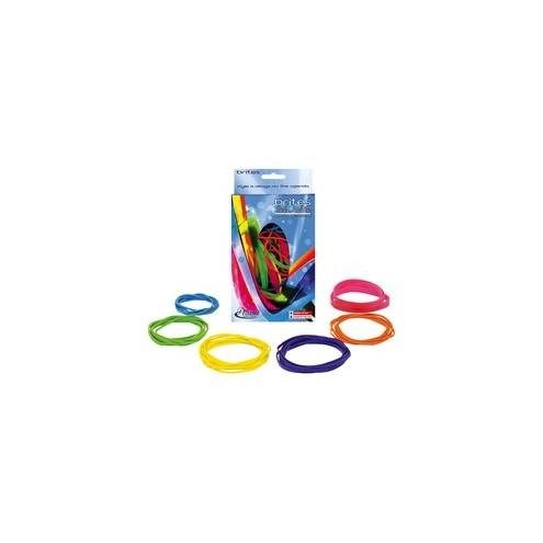 Alliance Rubber Brites 07706 Pic Pac - Non-Latex Colored Elastic Bands - Various Sizes - 6 Most Popular Sizes - 1.5 oz Pack - Asst. Colors - Pic Pac Dispenser Box