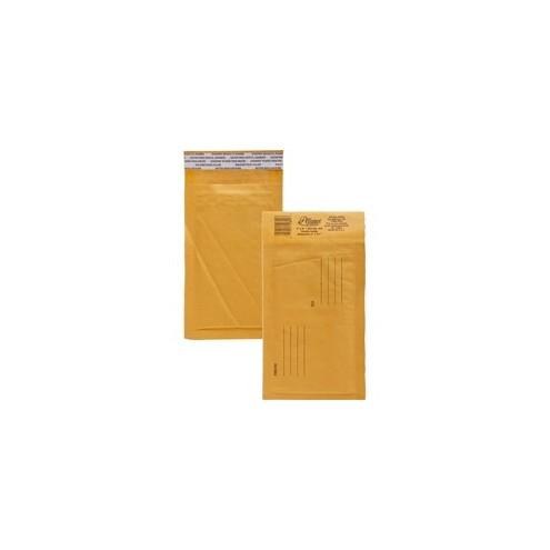 Alliance Rubber Kraft Bubble Mailers - Bubble - #000 - 4" Width x 8" Length - Peel & Seal - Paper - 25 / Carton - Kraft