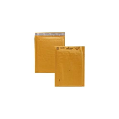 Alliance Rubber Kraft Bubble Mailers - Bubble - #2 - 8 1/2" Width x 12" Length - Peel & Seal - Paper - 25 / Carton - Kraft