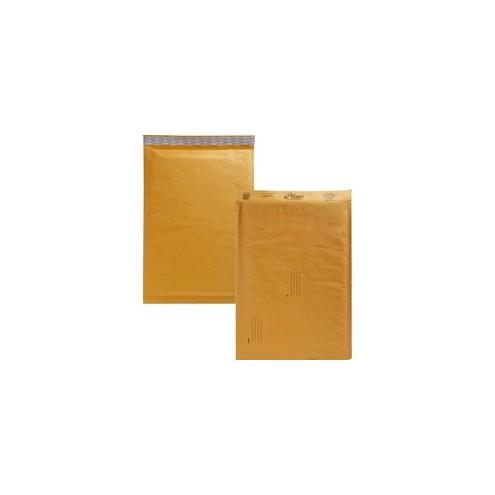 Alliance Rubber Kraft Bubble Mailers - Bubble - #6 - 12 1/2" Width x 19" Length - Peel & Seal - Paper - 25 / Carton - Kraft