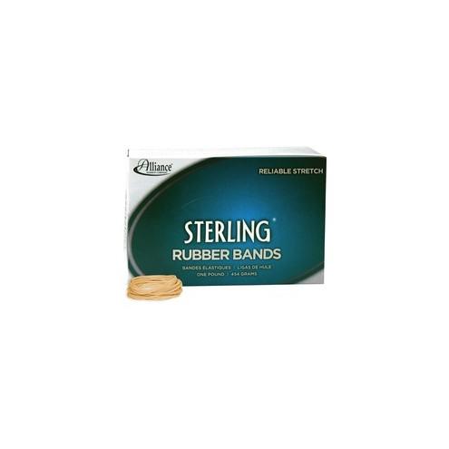 Alliance Rubber 24145 Sterling Rubber Bands - Size #14 - Approx. 3100 Bands - 2" x 1/16" - Natural Crepe - 1 lb Box