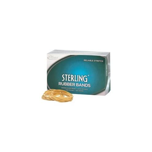 Alliance Rubber 24545 Sterling Rubber Bands - Size #54 - Assorted sizes, Natural Crepe - 1 lb Box