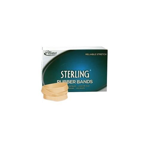 Alliance Rubber 24845 Sterling Rubber Bands - Size #84 - 1 lb Box - Approx. 210 Bands - 3 1/2" x 1/2" - Natural Crepe