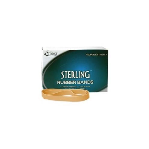 Alliance Rubber 25055 Sterling Rubber Bands - Size #105 - Approx. 70 Bands - 5" x 5/8" - Natural Crepe - 1 lb Box