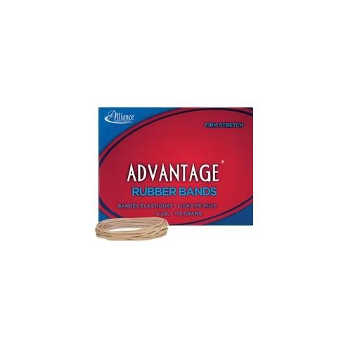 Alliance Rubber 26199 Advantage Rubber Bands - Size #19 - Approx. 312 Bands - 3 1/2" x 1/16" - Natural Crepe - 1/4 lb Box