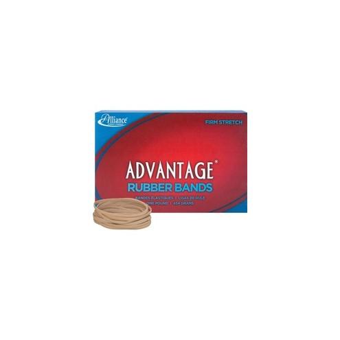 Alliance Rubber 26335 Advantage Rubber Bands - Size #33 - Approx. 600 Bands - 3 1/2" x 1/8" - Natural Crepe - 1 lb Box