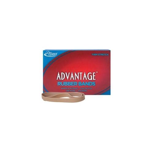 Alliance Rubber 27075 Advantage Rubber Bands - Size #107 - Approx. 40 Bands - 7" x 5/8" - Natural Crepe - 1 lb Box