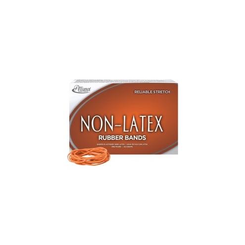 Alliance Rubber 37196 Non-Latex Rubber Bands - Size #19 - 1 lb. box contains approx. 1440 bands - 3 1/2" x 1/16" - Orange