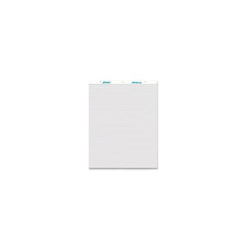 TOPS 3-Hole Punched Easel Pad - 50 Sheets - 1" Ruled - 15 lb Basis Weight - 27" x 34" - White Paper - Mediumweight, Micro Perforated - 2 / Carton
