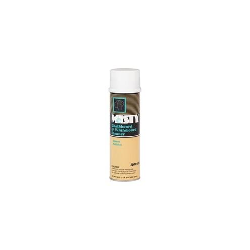 MISTY Chalkboard/Whiteboard Cleaner - Foam Spray - 19 fl oz (0.6 quart) - Sassafrass Scent - 12 / Carton - White