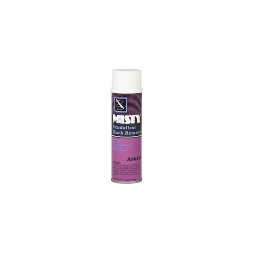 MISTY Vandalism Mark Remover - Spray - 16 fl oz (0.5 quart) - Ketone/Aromatic Scent - 12 / Carton - Clear
