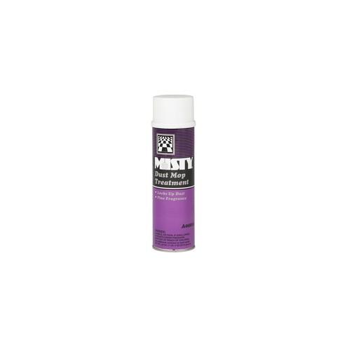 MISTY Dust Mop Treatment - Spray - 18 fl oz (0.6 quart) - Pine Scent - 12 / Carton - White