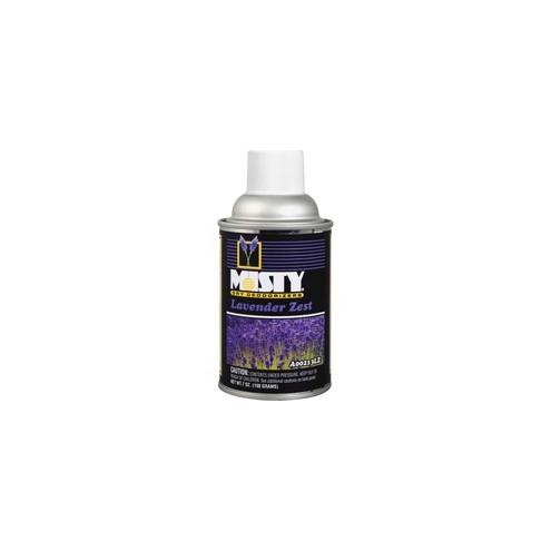 MISTY Metered Dispenser Refill Lavender Deodorizer - 6000 ft³ - 7 oz - Lavender Zest - 12 / Carton - Ozone-safe, Odor Neutralizer