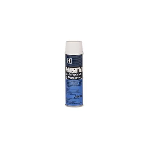 MISTY Disinfectant/Deodorant II Spray - Aerosol - 16.50 oz (1.03 lb) - Fresh ScentCan - 12 / Carton
