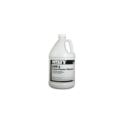 MISTY EDF-3 Carpet Cleaner Defoamer - Concentrate Liquid - 128 fl oz (4 quart) - Characteristic Scent - 4 / Carton - White, Clear