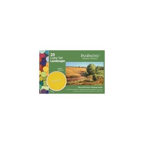 Armadillo Arts & Craft 20-color Landscaping Colors Pastels - 8" Length - Assorted - 1 Set