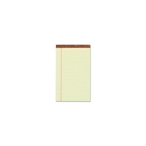 Smartchoice LGLPADCY Writing Pad - 50 Sheet - Legal Ruled - Legal 8.5" x 14" - 12 / Dozen - Canary