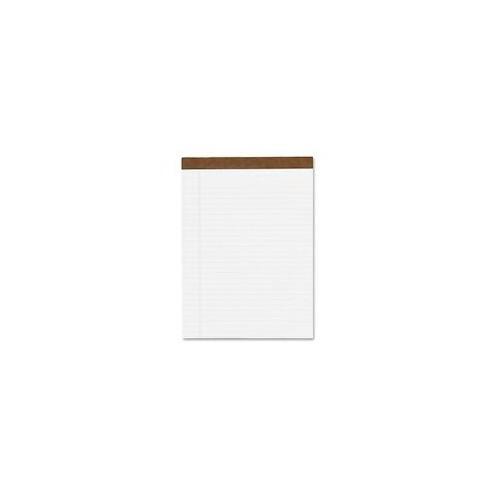 Smartchoice Letri-trim Perforated Writing Pad - 50 Sheets - Double Stitched - 8 1/2" x 11 3/4" - White Paper - Chipboard Cover - Hard Cover