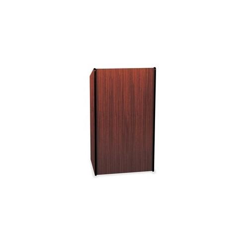 AmpliVox Presidential Plus Lectern - 46.50" Height x 25.50" Width x 20.50" Depth - Assembly Required - Laminated, Mahogany, Melamine