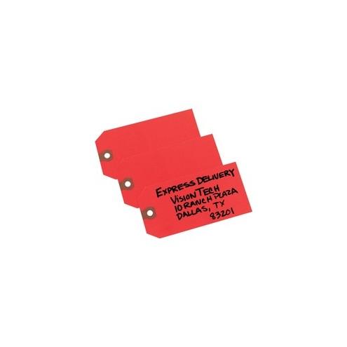 Avery Shipping Tags - Unstrung - 4.75" Length x 2.37" Width - Rectangular - 1000 / Box - Red