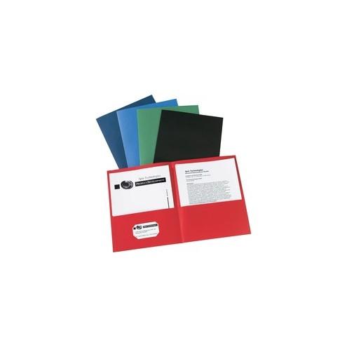Avery&reg; Two-Pocket Folders - Letter - 8 1/2" x 11" Sheet Size - 20 Sheet Capacity - 2 Internal Pocket(s) - Assorted - 125 / Carton