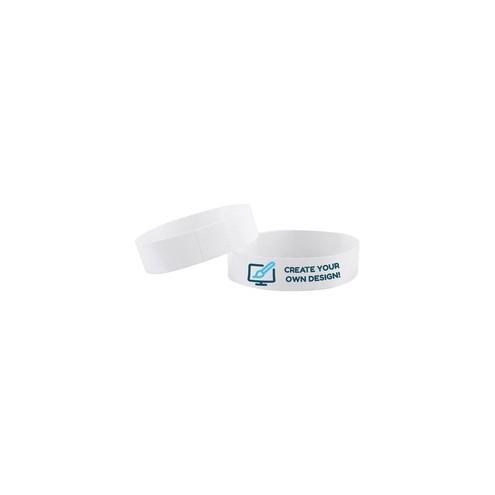 Advantus Printable Tyvek Wristbands - 3/4" Width x 10" Length - Rectangle - White - Tyvek