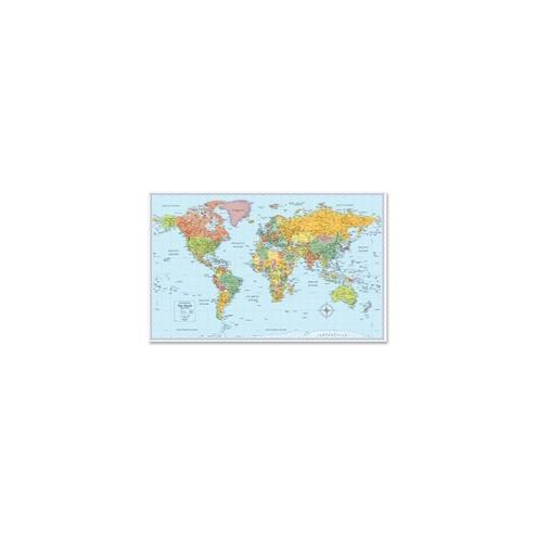 Rand McNally World Wall Map - 32" Width x 50" Height