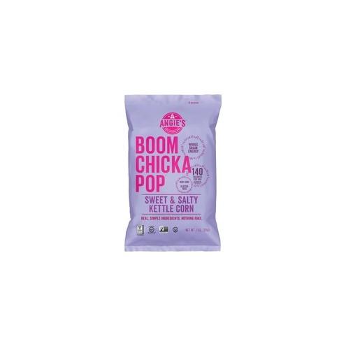 Angie's BOOMCHICKAPOP Popcorn - Gluten-free, Non-GMO - Sweet and Salty, Kettle Corn - 1 oz - 24 / Carton