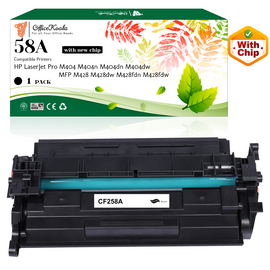 Office Koala 58A Black Toner Cartridges(with New Chip), Compatible with  HP LaserJet Pro M404 M404n/M404dn/M404dw MFP M428/M428dw/M428fdn/M428fdw, 3000 Pages Yield  (Replacement for OEM Part CF258A)