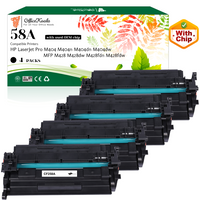 Office Koala 58A Black Toner Cartridges(with New Chip), Compatible with  HP LaserJet Pro M404 M404n/M404dn/M404dw MFP M428/M428dw/M428fdn/M428fdw, 3000 Pages Yield  (Replacement for OEM Part CF258A)