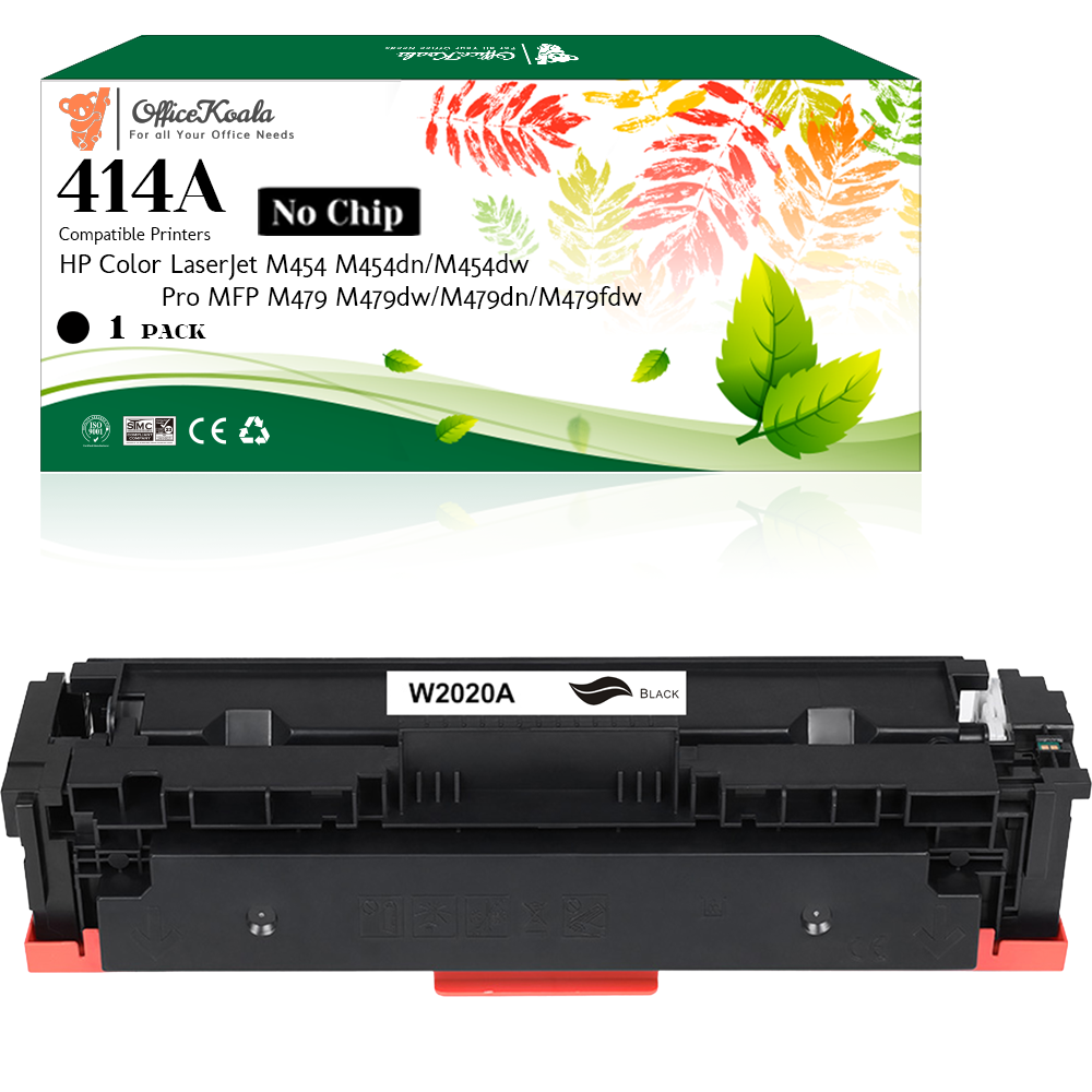 Office Koala 414A Black Toner Cartridges(No Chip), Compatible with  HP Color LaserJet M454 M454dn/M454dw Pro MFP M479/M479dw/M479dn/M479fdw, 2400 Pages Yield  (Replacement for OEM Part W2020A)