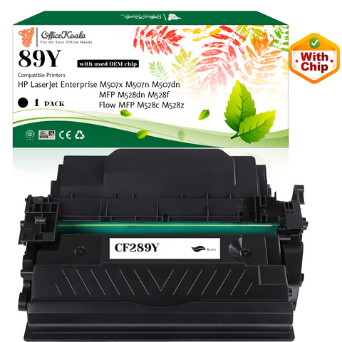 Office Koala 89Y Black Toner Cartridges(with OEM Chip), Compatible with  HP LaserJet Enterprise M507x/M507n/M507dn MFP M528dn/M528f Flow MFP M528c/M528z, 20000 Pages Yield  (Replacement for OEM Part CF289Y)