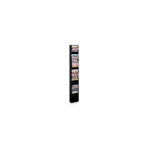 Buddy Steel Literature Display Rack - 23 Pocket(s) - Black - Steel - 1Each