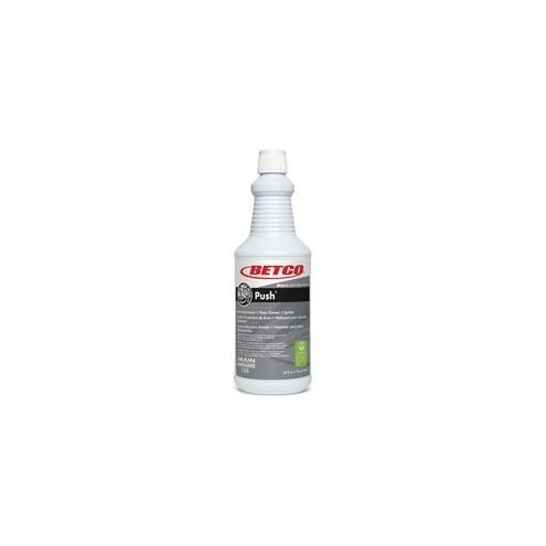 Betco Bioactive Solutions Push Cleaner - Ready-To-Use Liquid - 32 fl oz (1 quart) - New Green Scent - 1 Each - Milky White