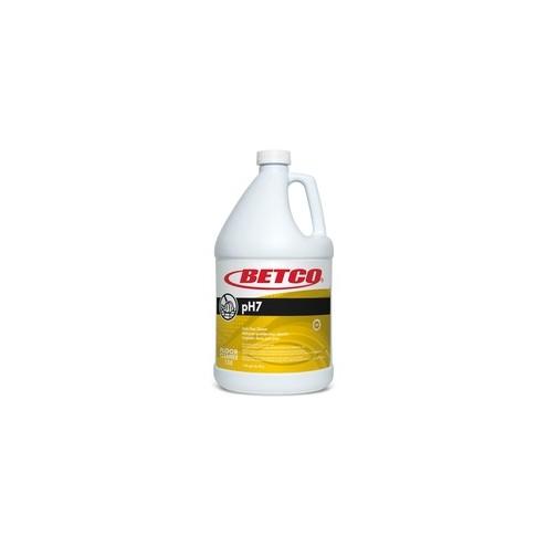 Betco pH7 Neutral Cleaner Concentrate - Concentrate Spray - 128 fl oz (4 quart) - Lemon Scent - Multi