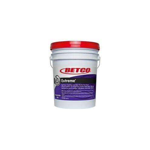 Betco Extreme Floor Stripper - Concentrate Liquid - 640 fl oz (20 quart) - Lemon Scent - 1 Each - Green