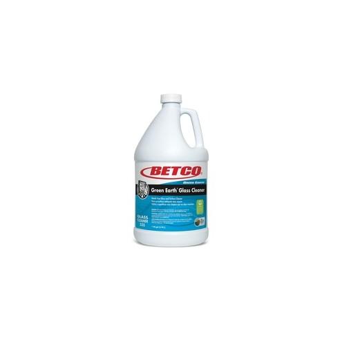 Betco Green Earth Glass Cleaner - Concentrate Liquid - 128 fl oz (4 quart) - 4 / Carton - Blue