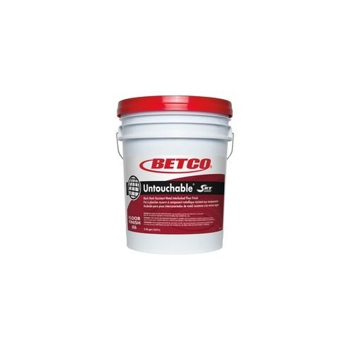 Betco Untouchable SRT Floor Finish - Concentrate Liquid - 640 fl oz (20 quart) - Mild Scent - 1 Each - White Clear