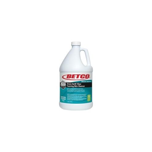 Green Earth Clear Foaming Skin Cleanser - Foam - 1 gal - Applicable on Hand - Fragrance-free, Dye-free, Non-irritating - 4 / Carton