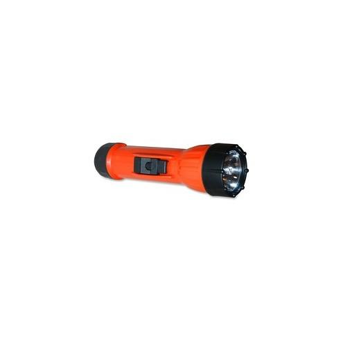 Bright Star WorkSafe Waterproof Flashlight - Bulb - D - PolypropyleneLens Ring - Orange, Black