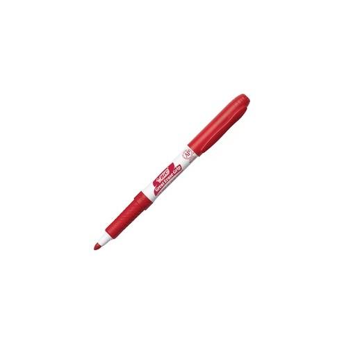 BIC Great Erase Fine Point Whiteboard Marker - Fine Marker Point - Red - 12 / Dozen