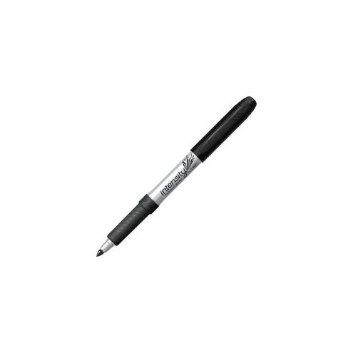 BIC Mark-it Fine Point Permanent Markers - Fine Marker Point - Black - Silver Barrel