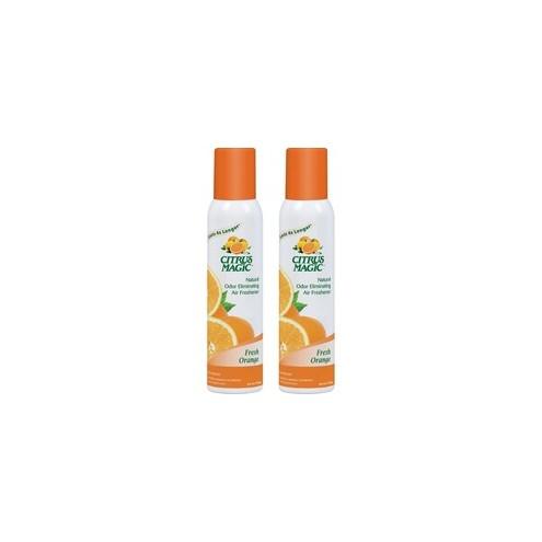 Citrus Magic Fresh Orange Scent Air Spray - Spray - Fresh Orange - 2 / Pack - Odor Neutralizer, Long Lasting, Chemical-free