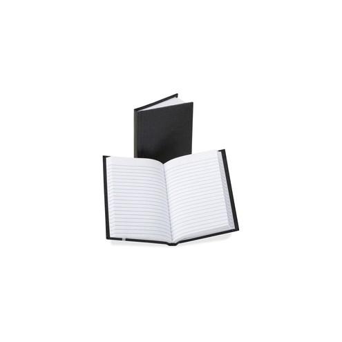 TOPS Boorum Vinyl Cover Faint Ruled Memo Book - 72 Pages - 3 1/4" x 5 1/4" - 0.8" x 5.3"8.1" - White Paper - Black Cover - Vinyl Cover - Acid-free, Water Proof, Ink Resistant - 1Each