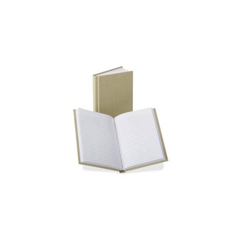 Boorum & Pease Boorum Bound Memo Book - 96 Pages - 4 3/8" x 7" - 0.8" x 7.4"9.8" - White Paper - Tan Cover - Hard Cover, Acid-free - 1Each