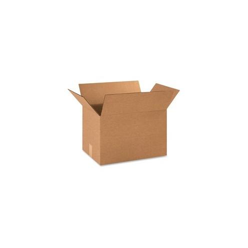 BOX Partners Corrugated Shipping Boxes - 200 lb - Corrugated - Kraft - For Paper, Form, Catalog - 25 / Pack